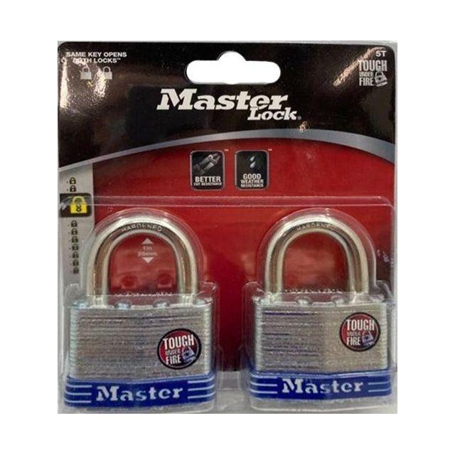 MasterLock 5T Laminated Steel Padlock 2pcs (Key Alike) | Masterlock by KHM Megatools Corp. MasterLock 5T Laminated Steel Padlock 2pcs (Key Alike) | Masterlock by KHM Megatools Corp.
